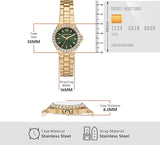 Michael Kors Lennox Quartz Green Dial Gold Steel Strap Watch For Women - MK7395 Buy Now By Michael Kors