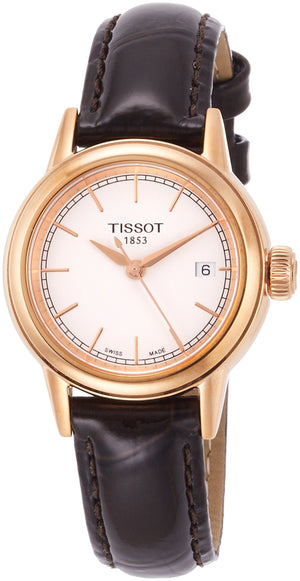 Tissot Carson Lady Steel Quartz Brown Leather Strap Watch For Women - T085.210.36.011.00 Buy Now By Tissot