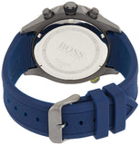 Hugo Boss Globetrotter Blue Dial Blue Silicone Strap Watch for Men - 1513821 Buy Now By Hugo Boss