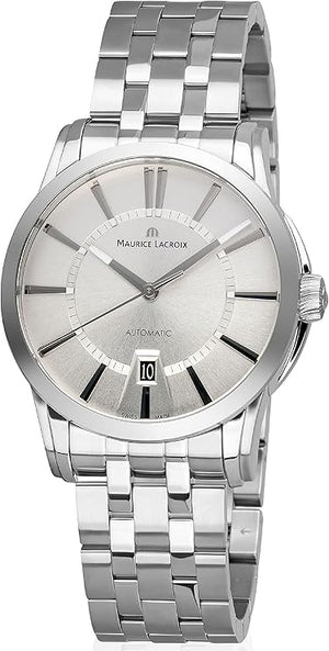 Maurice Lacroix Pontos Date Automatic Silver Dial Silver Steel Strap Watch For Men - PT6148-SS002-130 Buy Now By Maurice Lacroix