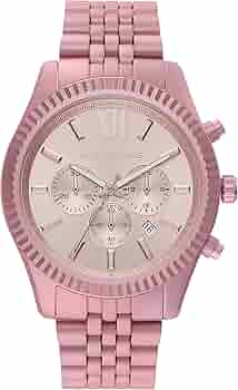 Michael Kors Lexington Chronograph Pink Dial Pink Steel Strap Watch for Women - MK8792 Buy Now By Michael Kors