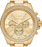 Michael Kors Wren Chronograph Gold Dial Gold Steel Strap Watch for Women - MK7428 Buy Now By Michael Kors