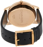 Calvin Klein City Quartz Grey Dial Black Leather Strap Watch for Men - K2G2G6C3 Buy Now By Calvin Klein