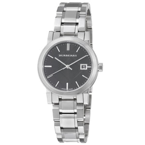 Burberry The City Black Dial Silver Steel Strap Watch for Women - BU9101 Buy Now By Burberry