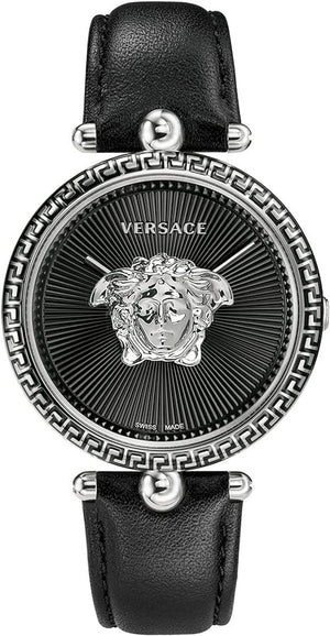 Versace Palazzo Empire Black Dial Black Leather Strap Watch for Women - VCO060017 Buy Now By Versace