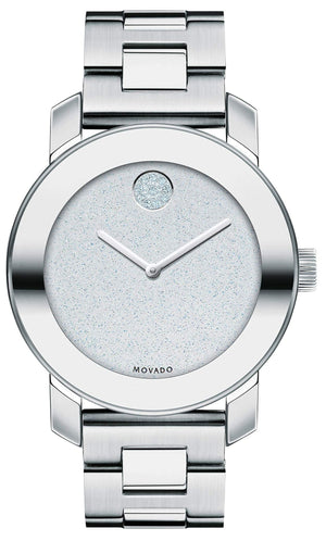 Movado Bold Crystal Dot Silver Dial Silver Steel Strap Watch For Women - 3600334 Buy Now By Movado