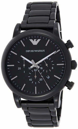 Emporio Armani Luigi Chronograph Black Dial Black Stainless Steel Watch For Men - AR1895 Buy Now By Emporio Armani
