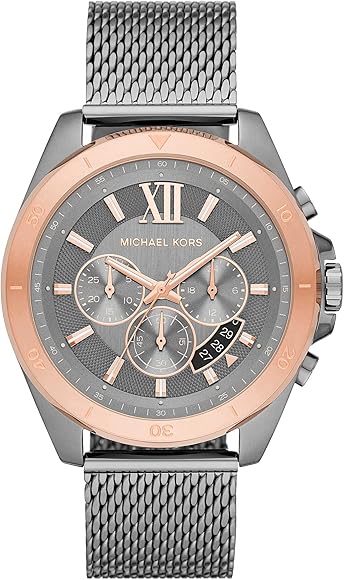 Michael Kors Brecken Chronograph Grey Dial Silver Mesh Strap Watch For Men - MK8868 Buy Now By Michael Kors