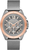 Michael Kors Brecken Chronograph Grey Dial Silver Mesh Strap Watch For Men - MK8868 Buy Now By Michael Kors