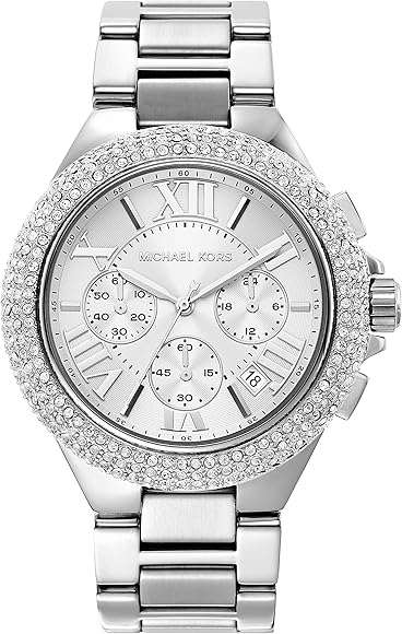 Michael Kors Camille Crystals Quartz Silver Dial Silver Steel Strap Watch for Women - MK6993 Buy Now By Michael Kors