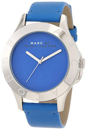 Marc Jacobs Blade Blue Dial Blue Leather Strap Watch for Women - MBM1202 Buy Now By Marc Jacobs