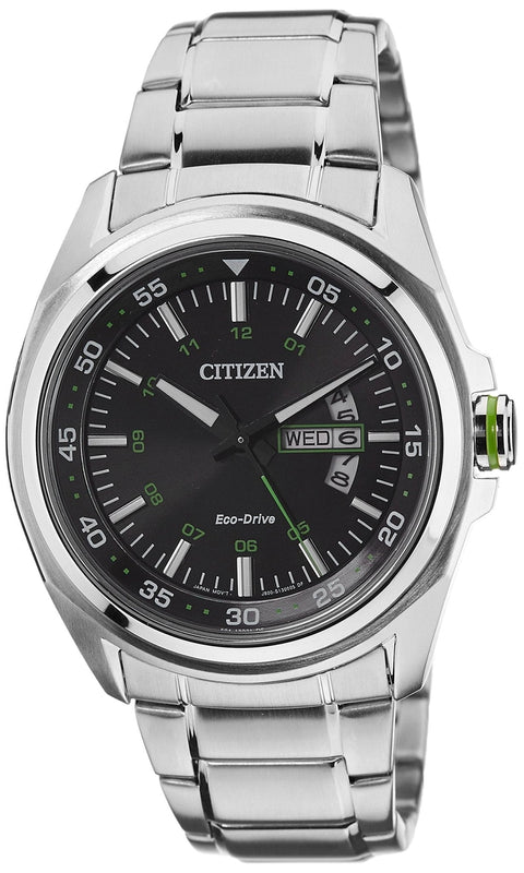 Citizen Eco Drive Urban Black Dial Silver Stainless Steel Watch For Men - AW0020-59EB Buy Now By Citizen