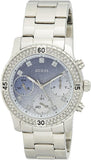 Guess Confetti Diamonds Blue Dial Silver Steel Strap Watch for Women - W0774L6 Buy Now By Guess