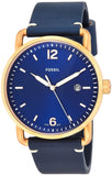 Fossil The Commuter Blue Dial Blue Leather Strap Watch for Men - FS5274 Buy Now By Fossil
