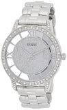 Guess Ethereal Diamonds Silver Dial Silver Steel Strap Watch for Women - W1013L1 Buy Now By Guess