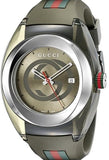 Gucci Sync XXL Quartz Brown Dial Brown Leather Strap Watch For Men - YA137106 Buy Now By Gucci