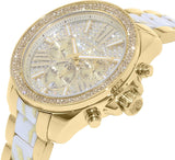 Michael Kors Wren Diamonds Gold Dial Two Tone Steel Strap Watch for Women - MK6157 Buy Now By Michael Kors