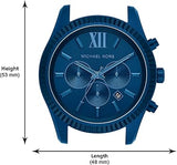 Michael Kors Lexington Chronograph Blue Dial Blue Steel Strap Watch For Men - MK8791 Buy Now By Michael Kors