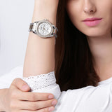 Fossil Riley White Dial Two Tone Steel Strap Watch for Women - ES3204 Buy Now By Fossil