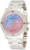 Guess Confetti Multicolored Dial Silver Steel Strap Watch For Women - W0774L1 Buy Now By Guess