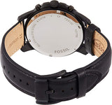 Fossil Grant Chronograph Black Dial Black Leather Strap Watch for Men - FS5132 Buy Now By Fossil