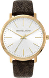 Michael Kors Pyper Quartz Silver Dial Brown Leather Strap Watch For Women - MK2857 Buy Now By Michael Kors