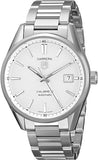Tag Heuer Carrera Automatic Caliber 5 White Dial Silver Steel Strap Watch for Men - WAR211B.BA0782 Buy Now By Tag Heuer