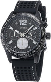 Guess Fleet Chronograph Black Dial Black Rubber Strap Watch for Men - W0971G1 Buy Now By Guess
