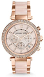 Michael Kors Ritz Chronograph Rose Gold Dial Two Tone Steel Strap Watch for Women - MK6307 Buy Now By Michael Kors