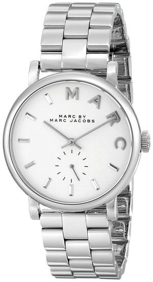 Marc Jacobs Baker White Dial Silver Steel Strap Watch for Women - MBM3242 Buy Now By Marc Jacobs