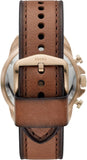 Fossil Bronson Chronograph Brown Dial Brown Leather Strap Watch for Men - FS5857 Buy Now By Fossil