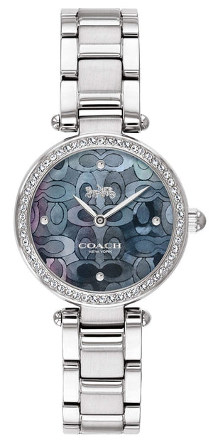 Coach Park Mother of Pearl Blue Dial Silver Steel Strap Watch for Women - 14503224 Buy Now By Coach