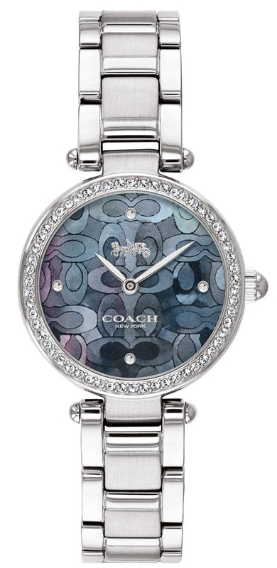 Coach Park Mother of Pearl Blue Dial Silver Steel Strap Watch for Women - 14503224 Buy Now By Coach