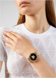 Versace Palazzo Empire Greca Black Dial Gold Mesh Bracelet Watch for Women - VEDV00519 Buy Now By Versace
