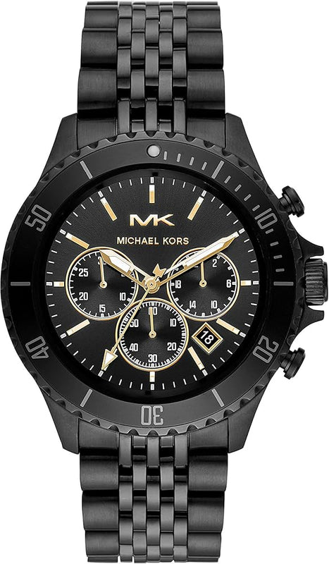Michael Kors Bayville Chronograph Black Dial Black Steel Strap Watch For Men - MK8750 Buy Now By Michael Kors