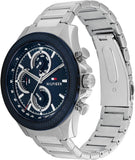 Tommy Hilfiger Clark Chronograph Blue Dial Silver Steel Strap Watch For Men - 1792080 Buy Now By Tommy Hilfiger