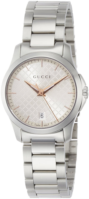 Gucci G Timeless Quartz Champagne Dial 27mm Watch For Women - YA126593 Buy Now By Gucci
