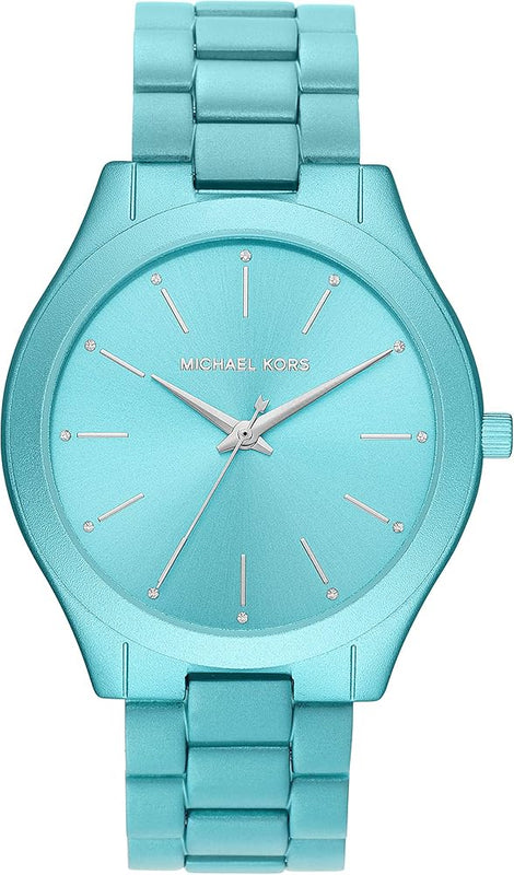 Michael Kors Slim Runway Blue Dial Blue Steel Strap Watch For Women - MK4525 Buy Now By Michael Kors