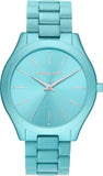 Michael Kors Slim Runway Blue Dial Blue Steel Strap Watch For Women - MK4525 Buy Now By Michael Kors