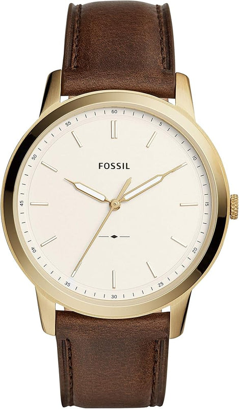 Fossil The Minimalist White Dial Brown Leather Strap Watch for Men - FS5397 Buy Now By Fossil