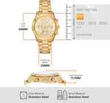 Michael Kors Berkley Chronograph Gold Dial Gold Steel Strap Watch For Women - MK7411 Buy Now By Michael Kors