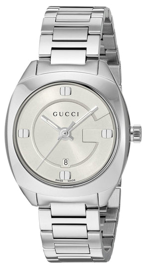 Gucci GG2570 White Dial Silver Steel Strap Watch For Women - YA142502 Buy Now By Gucci