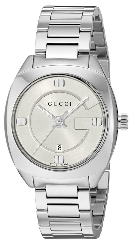 Gucci GG2570 White Dial Silver Steel Strap Watch For Women - YA142502 Buy Now By Gucci