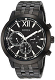 Guess Horizon Chronograph Black Dial Black Steel Strap Watch For Men - W0379G2 Buy Now By Guess