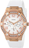 Guess Diamonds White Dial White Rubber Strap Watch For Women - W0426L1 Buy Now By Guess