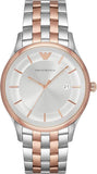Emporio Armani Lambda Analog Silver Dial Two Tone Steel Strap Watch For Men - AR11044 Buy Now By Emporio Armani