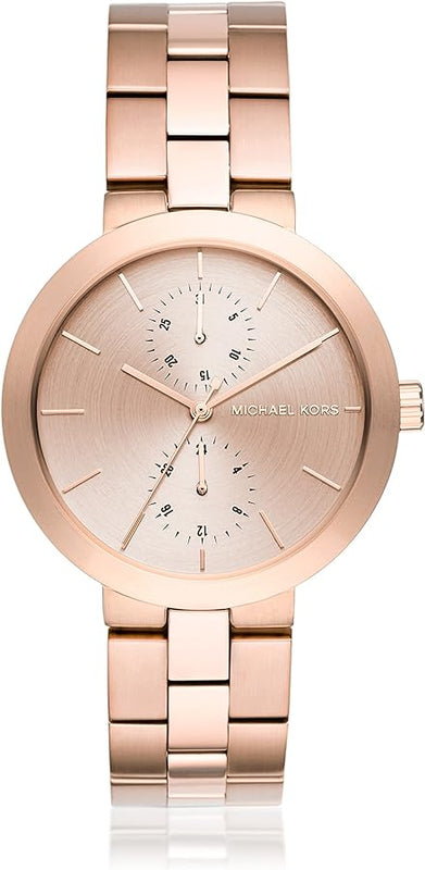 Michael Kors Garner Quartz Rose Gold Dial Rose Gold Steel Strap Watch For Women - MK6409 Buy Now By Michael Kors