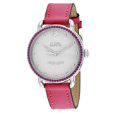 Coach Delancey White Dial Red Leather Strap Watch for Women - 14502879 Buy Now By Coach