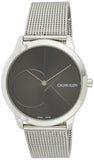 Calvin Klein Minimal Black Dial Silver Mesh Bracelet Watch for Men - K3M21123 Buy Now By Calvin Klein