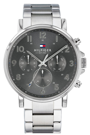 Tommy Hilfiger Chronograph Grey Dial Silver Steel Strap Watch for Men - 1710382 Buy Now By Tommy Hilfiger